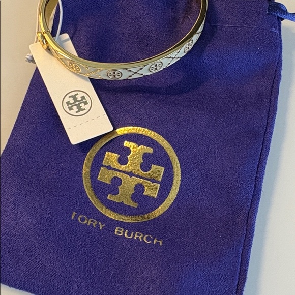 Tory Burch Gold Bangle Bracelet - Picture 8 of 8
